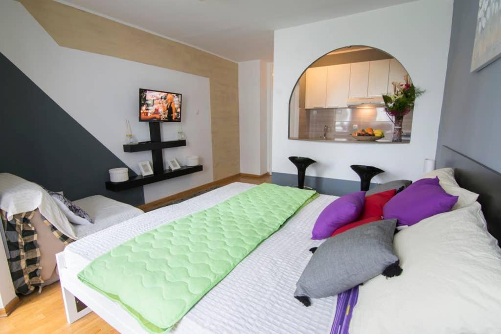 Maxim Appartement Belgrado Buitenkant foto